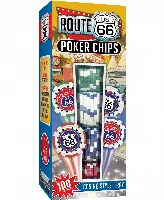 Route 66 - 100 Piece Casino Style Poker Chip Set
