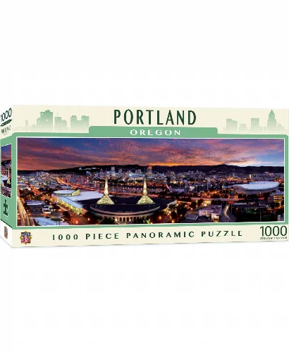 MasterPieces American Vista Panoramic Jigsaw Puzzle - Portland - 1000 Piece - Image 1