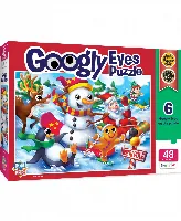 Googly Eyes Christmas Jigsaw Puzzle - 48 Piece