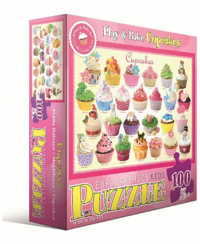 Play and Bake Cupcakes Jigsaw Puzzle - 100 Piece - Image 1