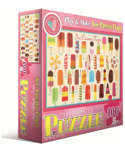 Play and Make Ice Cream Pops Jigsaw Puzzle - 100 Piece - Image 1