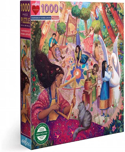 eeBoo Pantheon of Women Artists Jigsaw Puzzle - 1000 Piece - Image 1