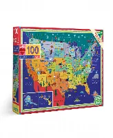 eeBoo this Land is Your Land Jigsaw Puzzle - 100 Piece