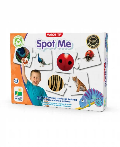 The Learning Journey Match It - Spot Me - Self-Correcting Colors and Patterns Matching Puzzle - Image 1