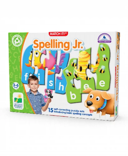The Learning Journey Match It Spelling Set of 15 Puzzle Pairs - Image 1