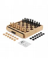Ws Game Company Chess and Checkers Luxe Maple Edition
