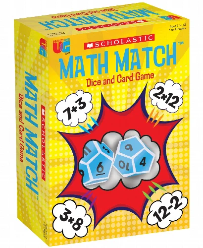 University Games Scholastic - Math Match Dice and Card Game - Image 1