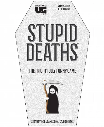 University Games Stupid Deaths Card Game Tin - Image 1