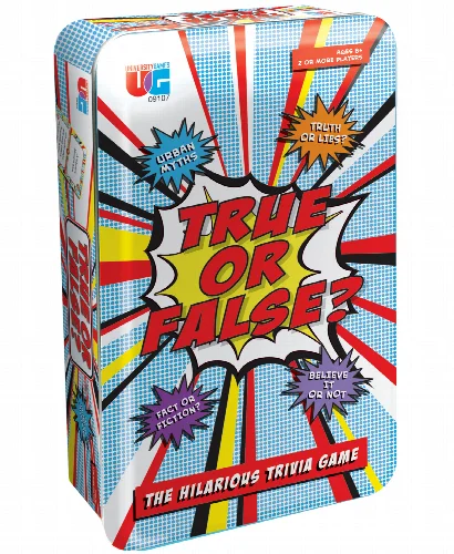 University Games True or False Tin Set - Image 1