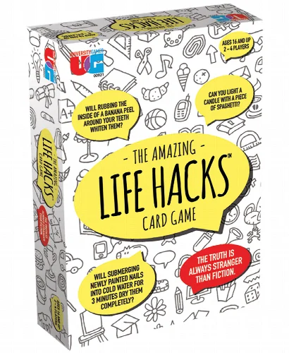 University Games The Amazing Life Hacks Card Game - Image 1