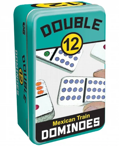 University Games Double 12 Mexican Train Dominoes - Image 1