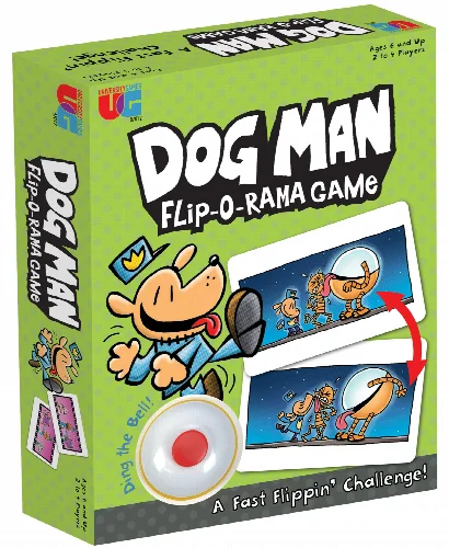 University Games Dog Man Flip-o-Rama Game Set, 64 Piece - Image 1