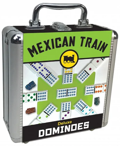 University Games Mexican Train Deluxe Dominoes - Image 1