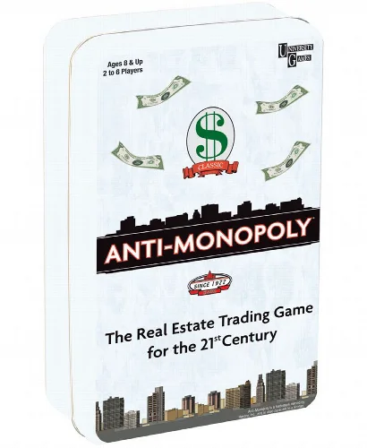 Anti-Monopoly Game Travel Tin - Image 1