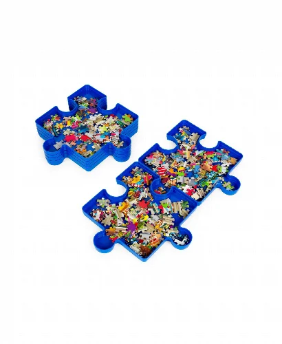 Jigsaw Puzzle Stackable Sorting Trays Set of 6 - Image 1