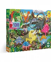 eeBoo Land of Dinosaurs 100 Piece Puzzle Set