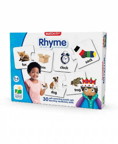 The Learning Journey Match It - Rhyme Set of 30 Self-Correcting Rhyming Words - Image 1