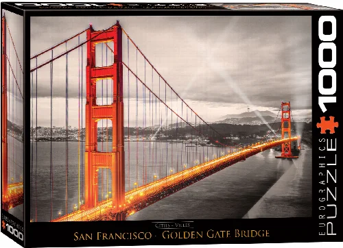 City Collection Jigsaw Puzzle - San Francisco Golden Gate Bridge - 1000 Piece - Image 1