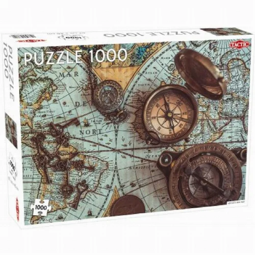 Tactic USA Vintage Sea Map Jigsaw Puzzle - 1000 Piece - Image 1
