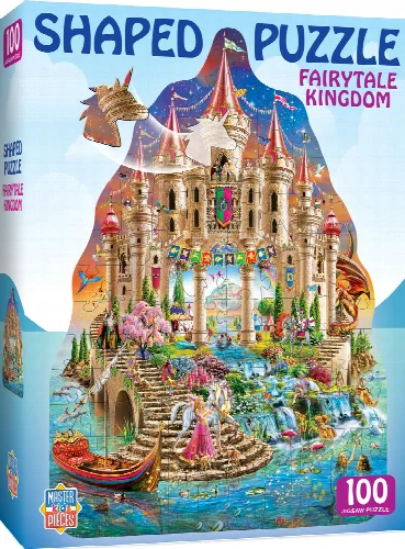 Fairytale Kingdom Shaped Jigsaw Puzzle - 100 Piece - Image 1