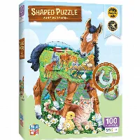 Pony Playtime Shaped Jigsaw Puzzle - 100 Piece
