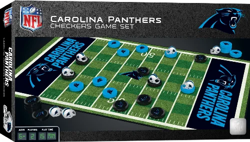 Carolina Panthers NFL Checkers Board Game - Image 1
