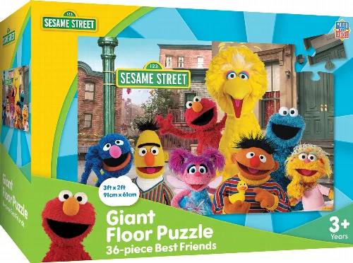 MasterPieces Floor Puzzles Sesame Street Jigsaw Puzzle - Best Friends Kids - 36 Piece - Image 1