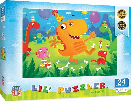 MasterPieces Lil Puzzler Jigsaw Puzzle - Dino Party Kids - 24 Piece - Image 1