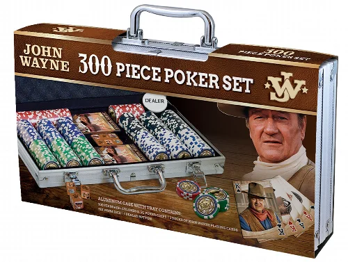 John Wayne 300 Piece Collectible Poker Chips Set - Image 1
