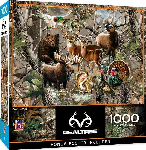 MasterPieces Realtree Jigsaw Puzzle - Open Season - 1000 Piece - Image 1