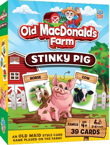 Old MacDonald's Farm Stinky Pig Card Game - Image 1