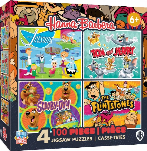 Hanna-Barbera 4 Pack Jigsaw Puzzle - 100 Piece - Image 1