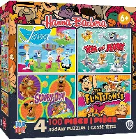 Hanna-Barbera 4 Pack Jigsaw Puzzle - 100 Piece