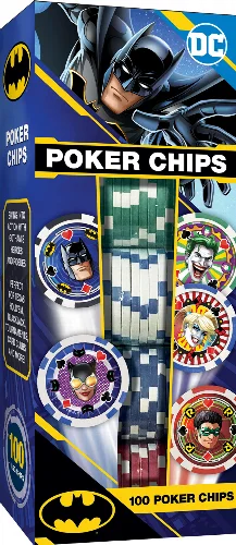 Batman Collectible 100 Piece Poker Chips - Image 1