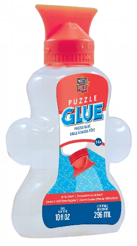 Puzzle Glue - Shaped bottle - 10 oz - With Spreader - Clear - Image 1