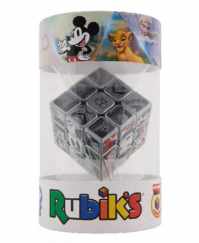 Disney 100th Anniversary Metallic Platinum Rubik's Cube - Image 1