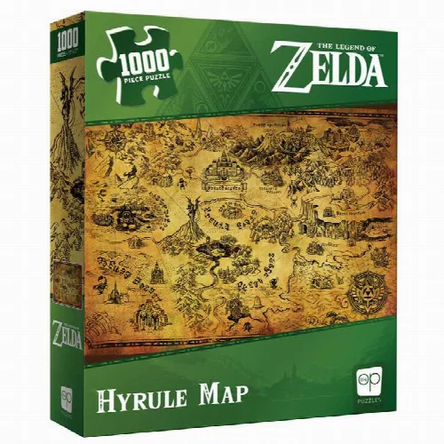 USAopoly Legend Of Zelda Hyrule Map Jigsaw Puzzle - 1000 Piece - Image 1