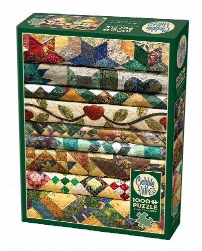 Cobble Hill Grandma's Quilts Jigsaw Puzzle - 1000 Piece - Image 1