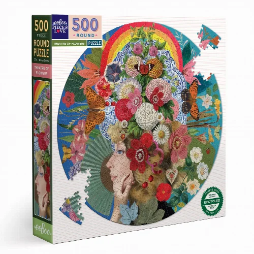 eeBoo Theatre of Flowers Jigsaw Puzzle - 500 Piece - Image 1