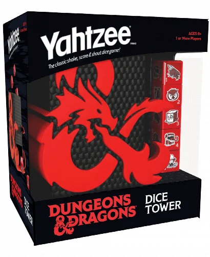 USAopoly Yahtzee Game - Dungeons Dragons Dice Tower - Image 1