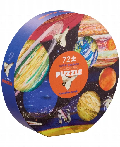 Crocodile Creek Solar System Round Box Puzzle, 72 Pieces - Image 1