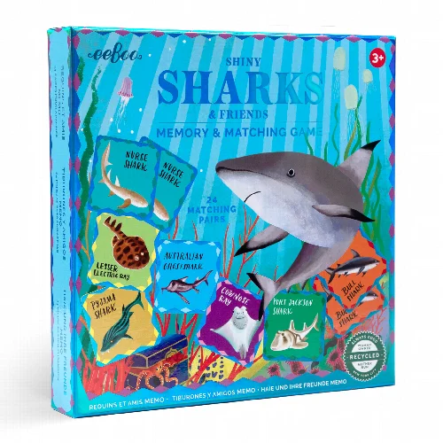 Sharks & Friends Shiny Memory Matching Game - Image 1