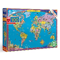 World Map Jigsaw Puzzle - 100 Piece