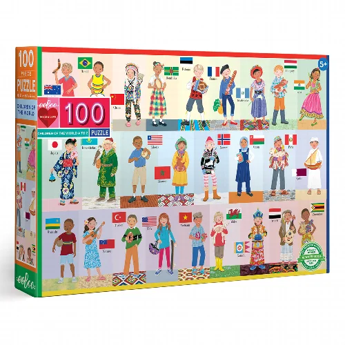 Children of the World Jigsaw Puzzle - 100 Piece - Image 1
