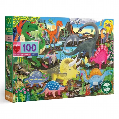 Land of Dinosaurs Jigsaw Puzzle - 100 Piece - Image 1