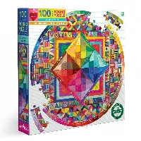 Beauty of Color Round Jigsaw Puzzle - 100 Piece