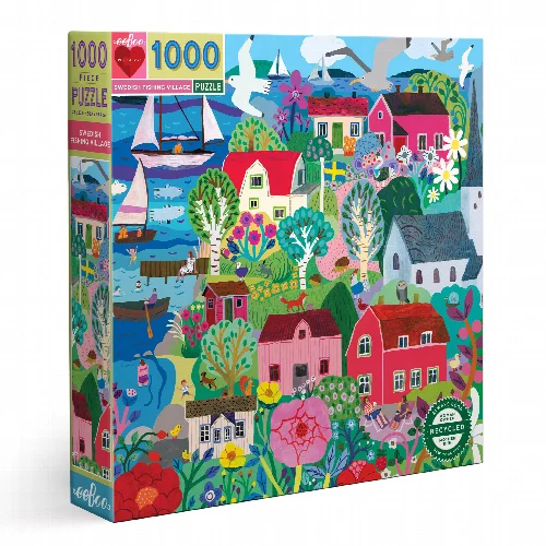 Swedish Fishing Village Jigsaw Puzzle - 1000 Piece - Image 1