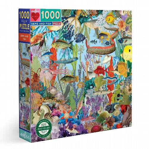 Gems and Fish Jigsaw Puzzle - 1000 Piece - Image 1