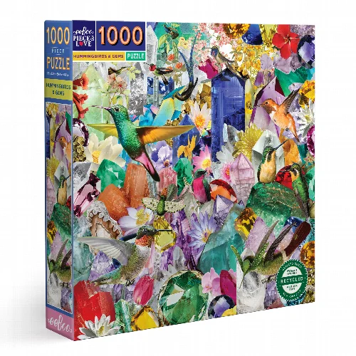 Hummingbirds and Gems Jigsaw Puzzle - 1000 Piece - Image 1