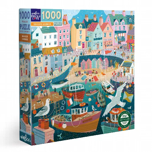 Seaside Harbor Jigsaw Puzzle - 1000 Piece - Image 1